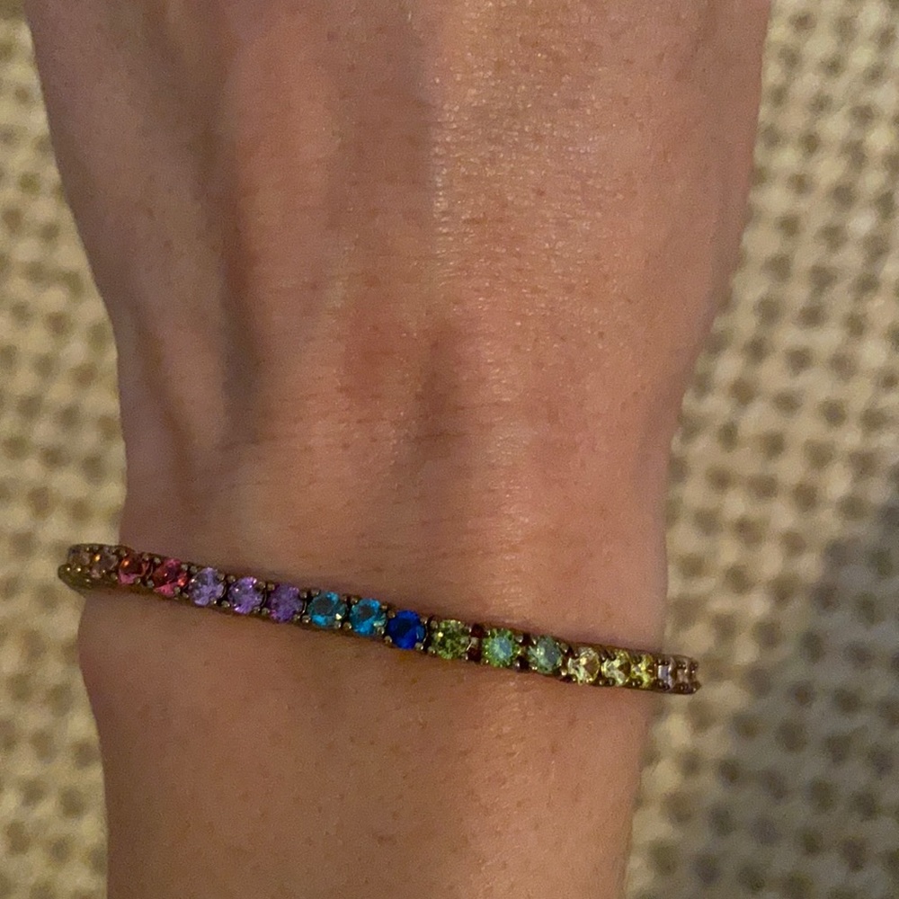 GOLDENSTRAND JEWELRY RAINBOW OMBRÉ BOLO BRACELET